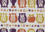 Kokka Owls - Purple & Orange